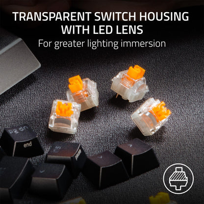 Razer Mechanical Switches Replacement Pack for Gaming Keyboard: Gen-3 Orange Tactile Switches- 2.0mm Actuation Point at 50g- Tra