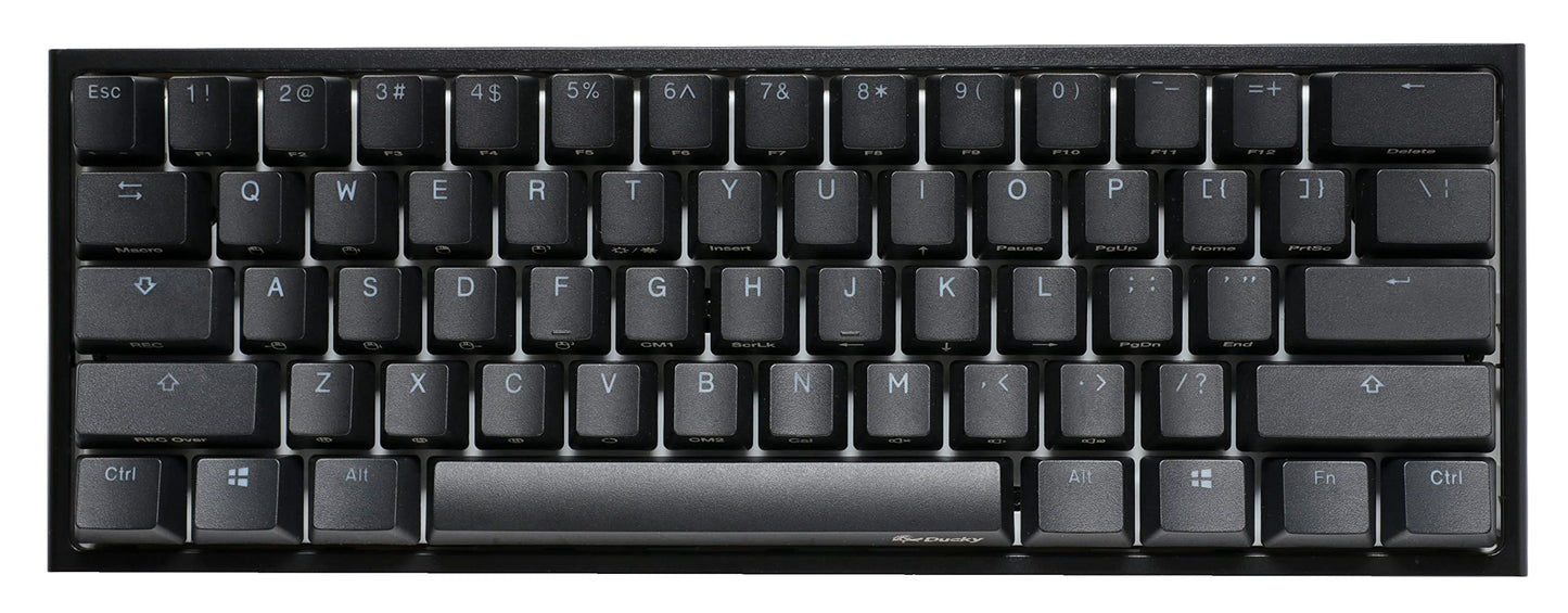 Ducky One 2 Pro 60% Mechanical Keyboard: Quack Mechanics Dampening  Kailh Box White Switches  High-Density PBT doubleshot Keycaps  RGB  US  Black