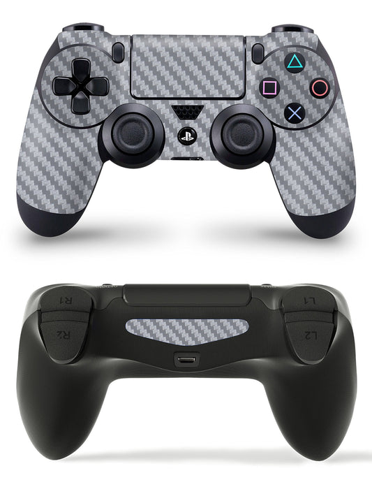 giZmoZ n gadgetZ Carbon Silver PS4 Controller Skin - Full Wrap Vinyl Sticker