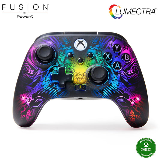 PowerA FUSION Pro Wireless Controller for Xbox Series X|S - RGB Lighting, Adjustable Thumbsticks, Low Latency, Black, Model XBGP0278-01