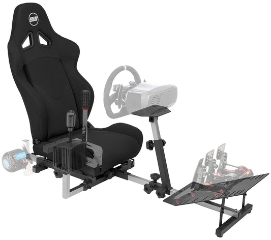 OpenWheeler GEN3 Racing Wheel Simulator Stand Cockpit Black. Compatible With Logitech G923 | G29 | G920 | Thrustmaster | Fanatec Wheels | Xbox One  PS4  PC Platforms
