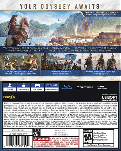 Assassin's Creed Odyssey - PlayStation 4 Standard Edition, Model UBP30512175, Ubisoft Action-Adventure Game