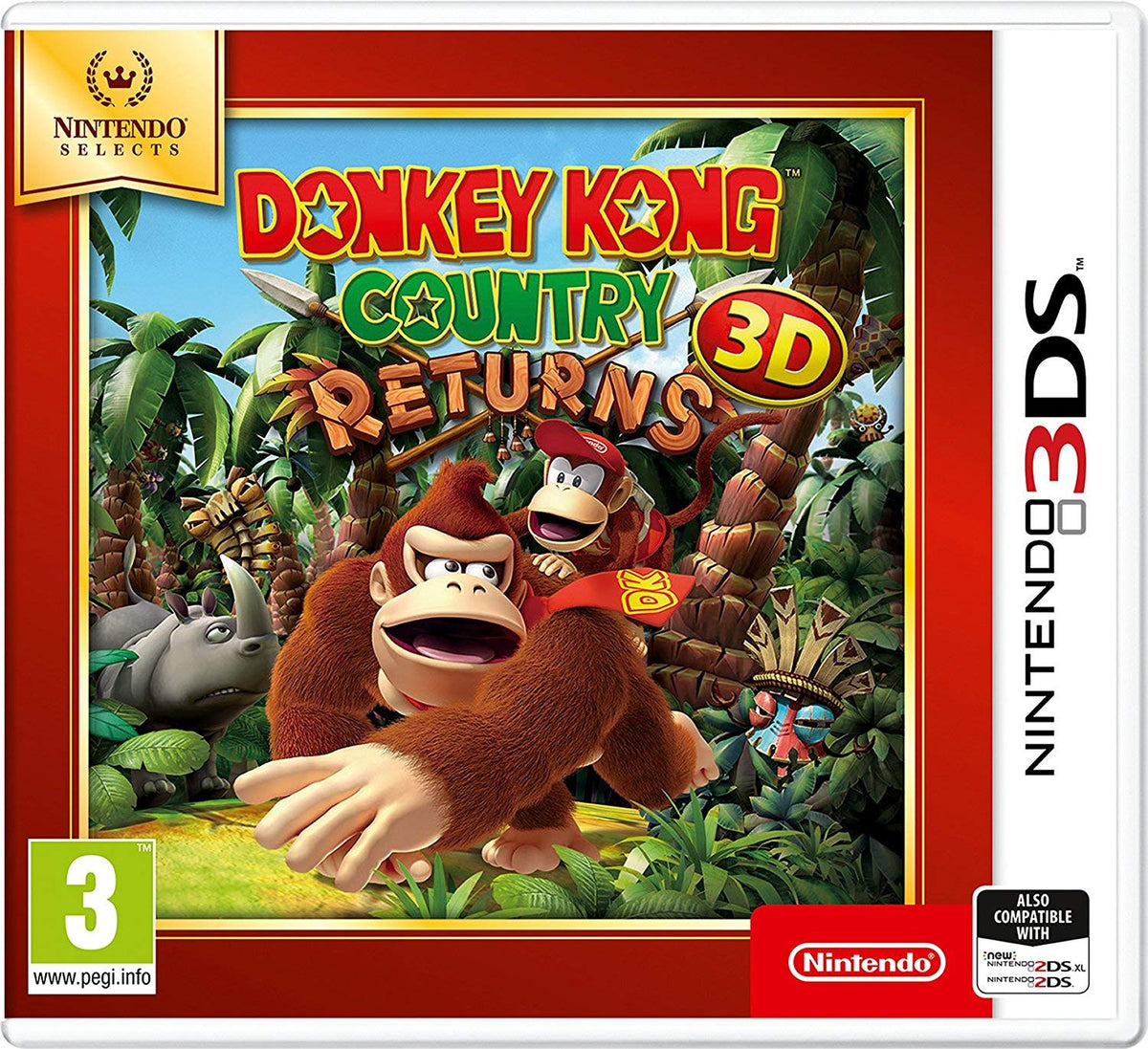 Nintendo Selects - Donkey Kong Country Returns 3D (Nintendo 3DS)