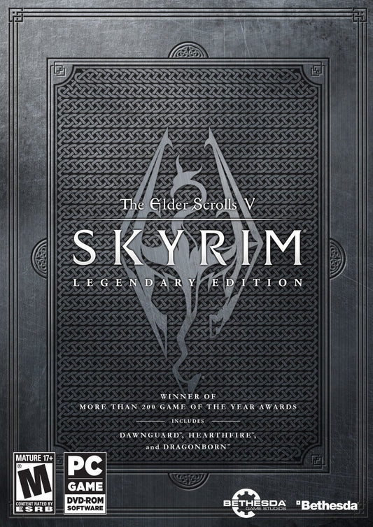 Bethesda The Elder Scrolls V: Skyrim - PC Legendary Edition, Model 11899, Grey Color