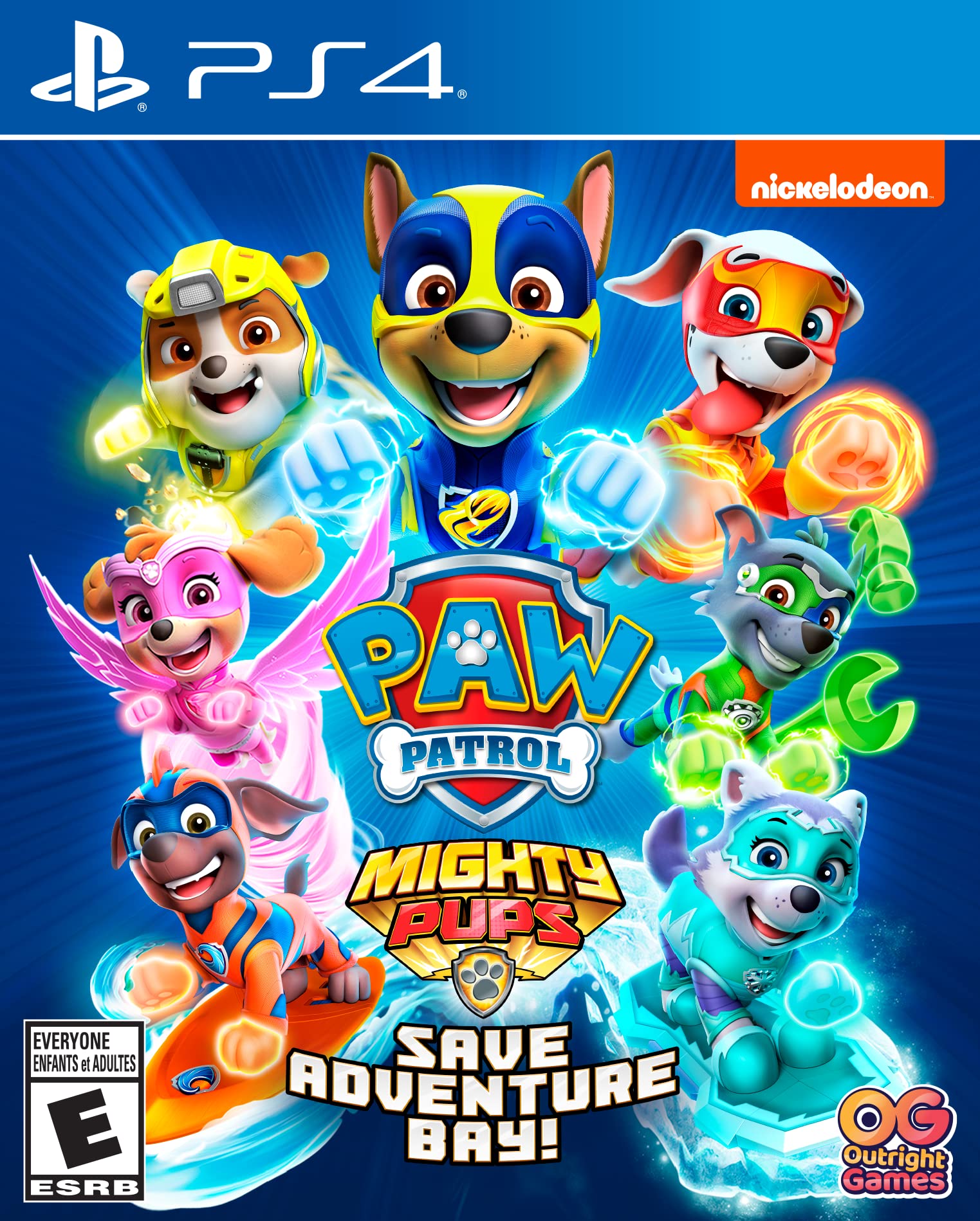 U&I Entertainment Paw Patrol Mighty Pups Save Adventure Bay - PS4 Game Model OG02095