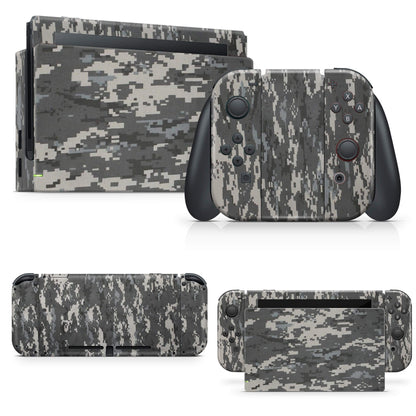 giZmoZ n gadgetZ Digital CAMO Skin Decal Vinyl Sticker Set for Nintendo Switch Console + 1 Controller, Model GNG-Switch-DIGITAL-SKINS
