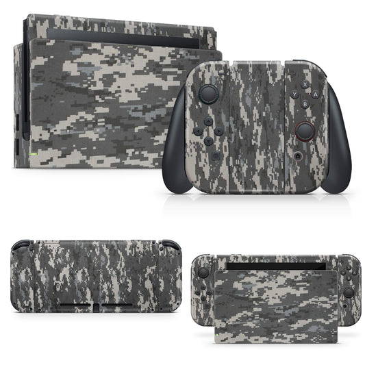 giZmoZ n gadgetZ Digital CAMO Skin Decal Vinyl Sticker Set for Nintendo Switch Console + 1 Controller, Model GNG-Switch-DIGITAL-SKINS