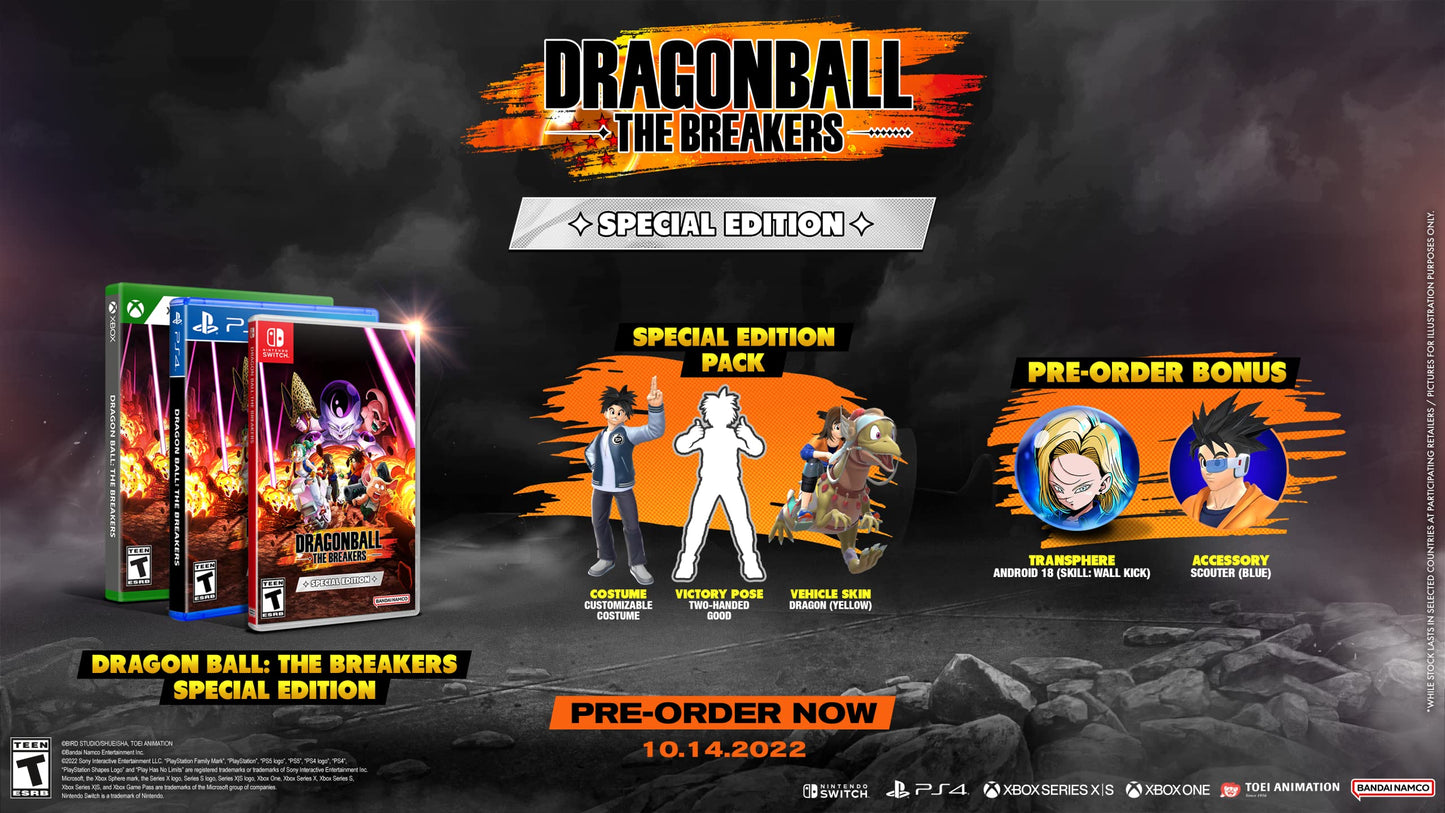 Bandai Namco DRAGON BALL: THE BREAKERS Special Edition - PS4, Multi-Colored, Model BNDG12757PS4