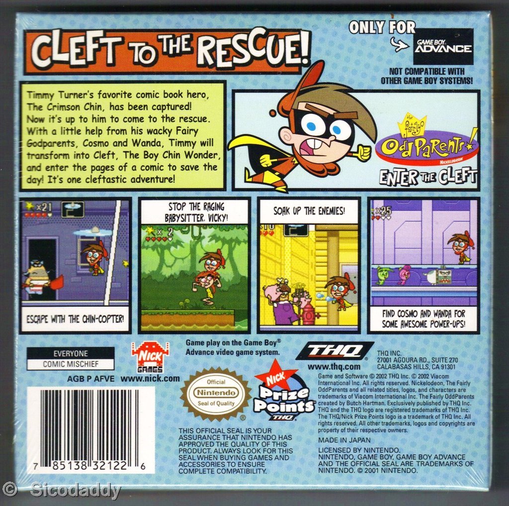 THQ Fairly Odd Parents: Enter the Cleft - Engaging Adventure Game for All Ages