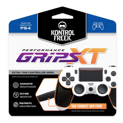 KontrolFreek Performance Grips XT for PS4 - Extra-Thin Black Grips