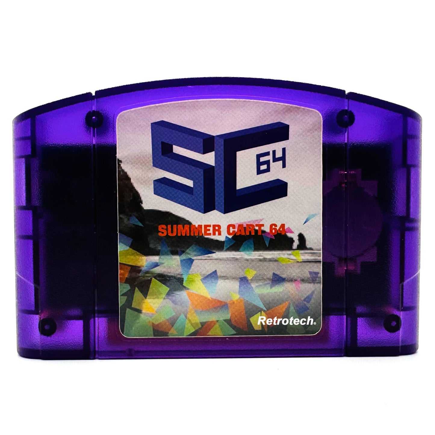 Retrotech Summer Cart 64 Multi Game Cartridge for N64 Video Game Console - Transparent Purple