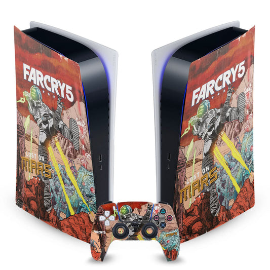 Head Case Designs Officially Licensed Far Cry Lost On Mars Arte Clave Vinyl Faceplate Sticker Gaming Skin Decal Compatible With Sony PlayStation 5 PS5 Digital Edition Console and DualSense Controller