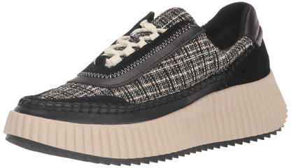 Dolce Vita DOLEN Womens Sneaker, Size 6, Black Multi Woven, Stylish and Comfortable Footwear