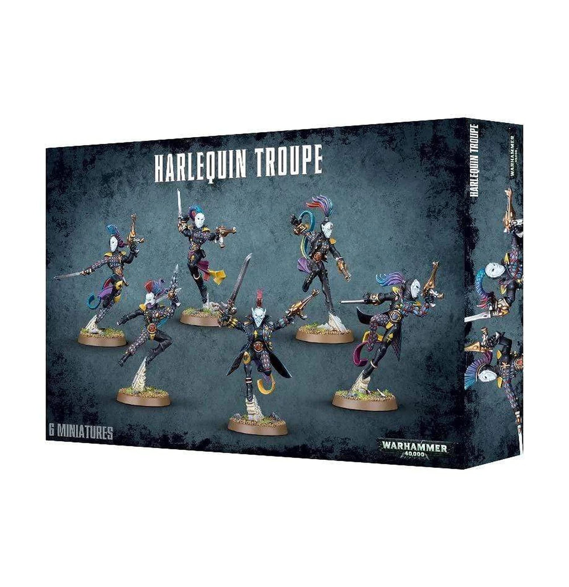 Games Workshop Warhammer 40K Eldar Harlequin Troupe Model 58-10 Large Multicolor 2017 Edition