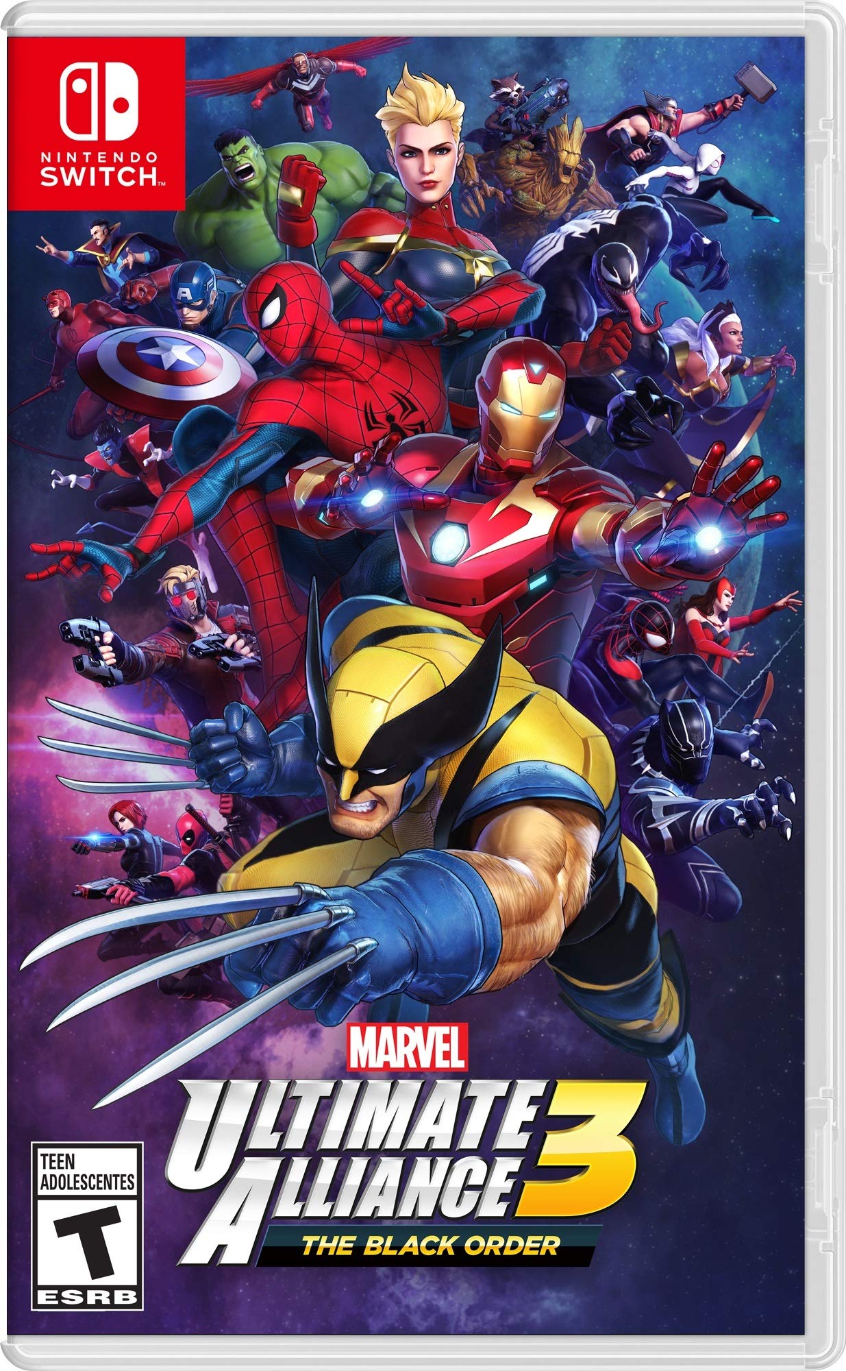 Nintendo Marvel Ultimate Alliance 3: The Black Order - Nintendo Switch Game, Model HACPAPY2A, Black Color