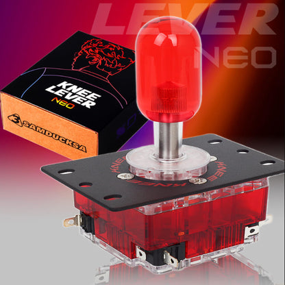 Generic KNEE-NEO Crown Joystick for EVO Game Console, Clear White, Professional Fighting Game Accessory