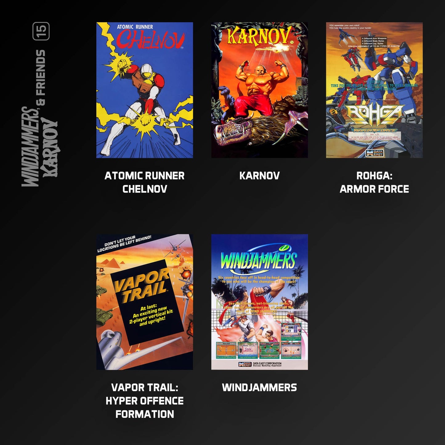 Blaze Entertainment Evercade Cartridge - Windjammers, Karnov & Friends - Small Size