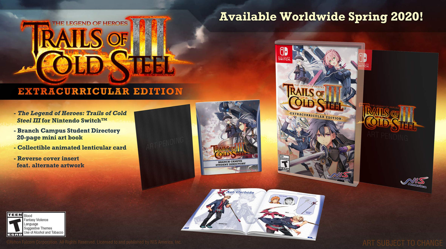 NIS America The Legend of Heroes: Trails of Cold Steel III Extracurricular Edition for Nintendo Switch - Model 8-508