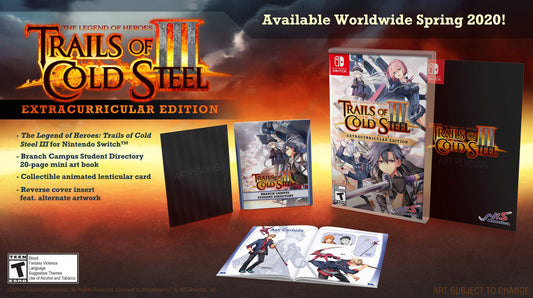 NIS America The Legend of Heroes: Trails of Cold Steel III Extracurricular Edition for Nintendo Switch - Model 8-508