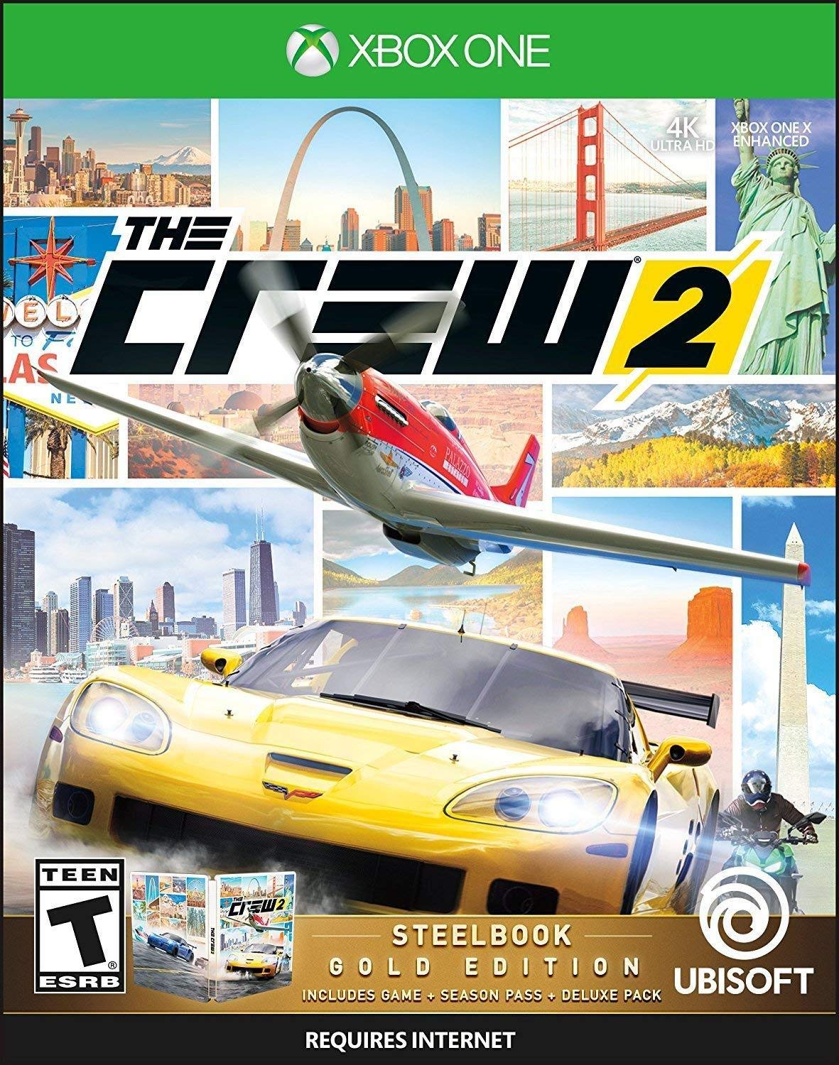 Ubisoft The Crew 2 Gold Edition - Xbox One Game, Model UBP50422118, Gold Color