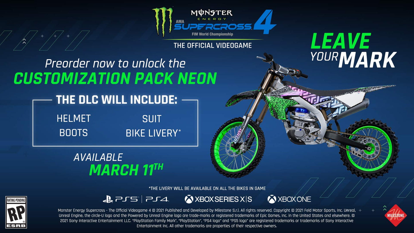 Deep Silver Monster Energy Supercross 4 - Xbox One - Model 17579 - Racing Game