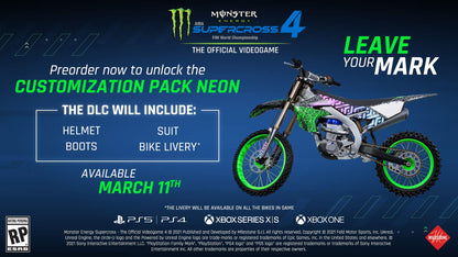 Deep Silver Monster Energy Supercross 4 - Xbox One - Model 17579 - Racing Game