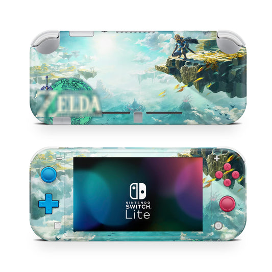 Tears of The Kingdom TotK Game Skin Compatible with Nintendo Switch Lite Console