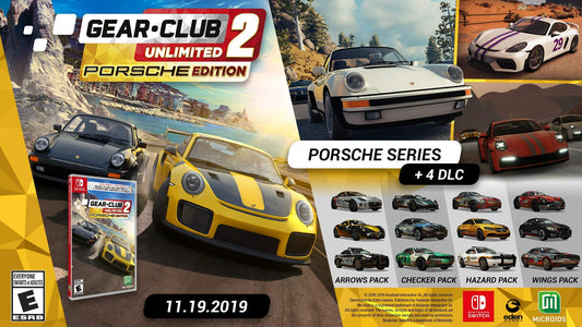 Maximum Entertainment Gear Club Unlimited 2: Porsche Edition for Nintendo Switch - Model 11862_US