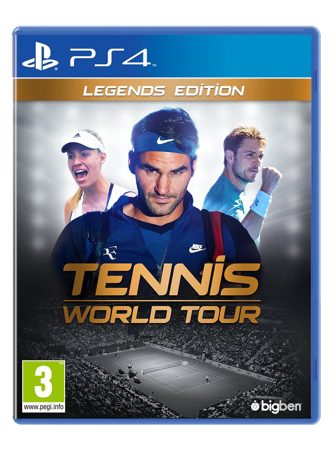 Maximum Games Tennis World Tour - Legends Edition for PS4, Model TWL-PS4