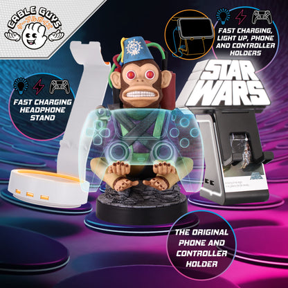 Exquisite Gaming Cable Guy: Star Wars Chewbacca Phone/Controller Holder - Multi Color, Model CGCRSW300146
