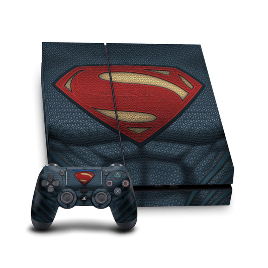 Head Case Designs Officially Licensed Batman V Superman: Dawn of Justice Superman Costume Graphics Vinyl Gaming Skin Decal Compatible With Sony PlayStation 4 PS4 Console and DualShock 4 Controller