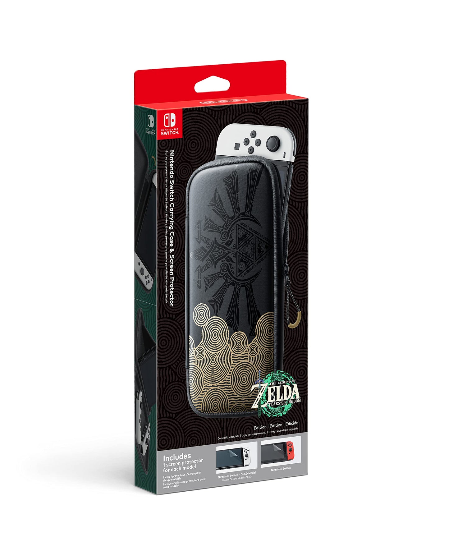 Nintendo Switch Carrying Case - The Legend of Zelda: Tears of the Kingdom Edition, Multicolor, Model HEGAP3SAC
