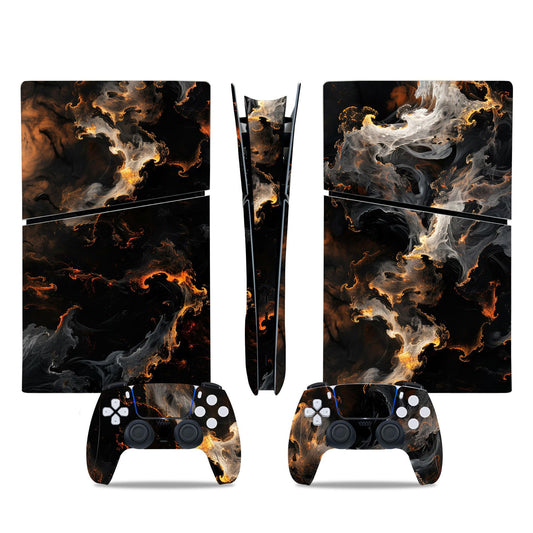 Skin Sticker Compatible with PS5 Slim Digital Console, Vinyl Decal Protective Cover for Game Controller