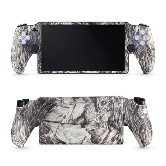 Glossy Glitter Gaming Skin Compatible with PS5 Portal Remote Player - Nest Sketch - Premium 3M Vinyl Protective Wrap Decal Cover - Easy to Apply | Crafted in The USA by MightySkins