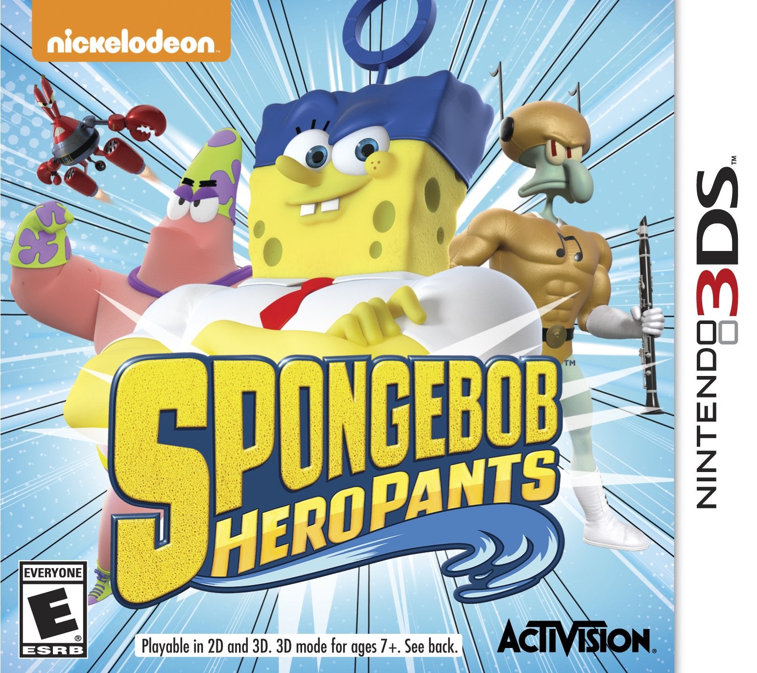 ACTIVISION Spongebob Hero Pants Game - Nintendo 3DS, Model 77051, Fun Adventure Game for All Ages