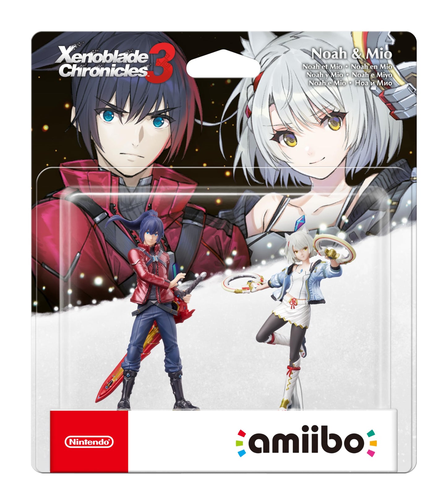 Nintendo Amiibo Xenoblade Chronicles 3 - Noah & Mio Figures, Multi Color, Model 10011646, Plastic Material