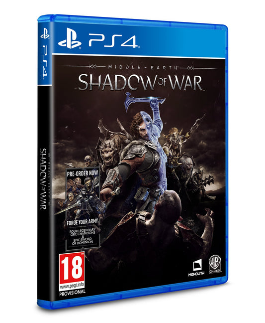 WARNER BROS Middle-earth: Shadow of War Video Game for PS4 - Standard Edition, Model 220359