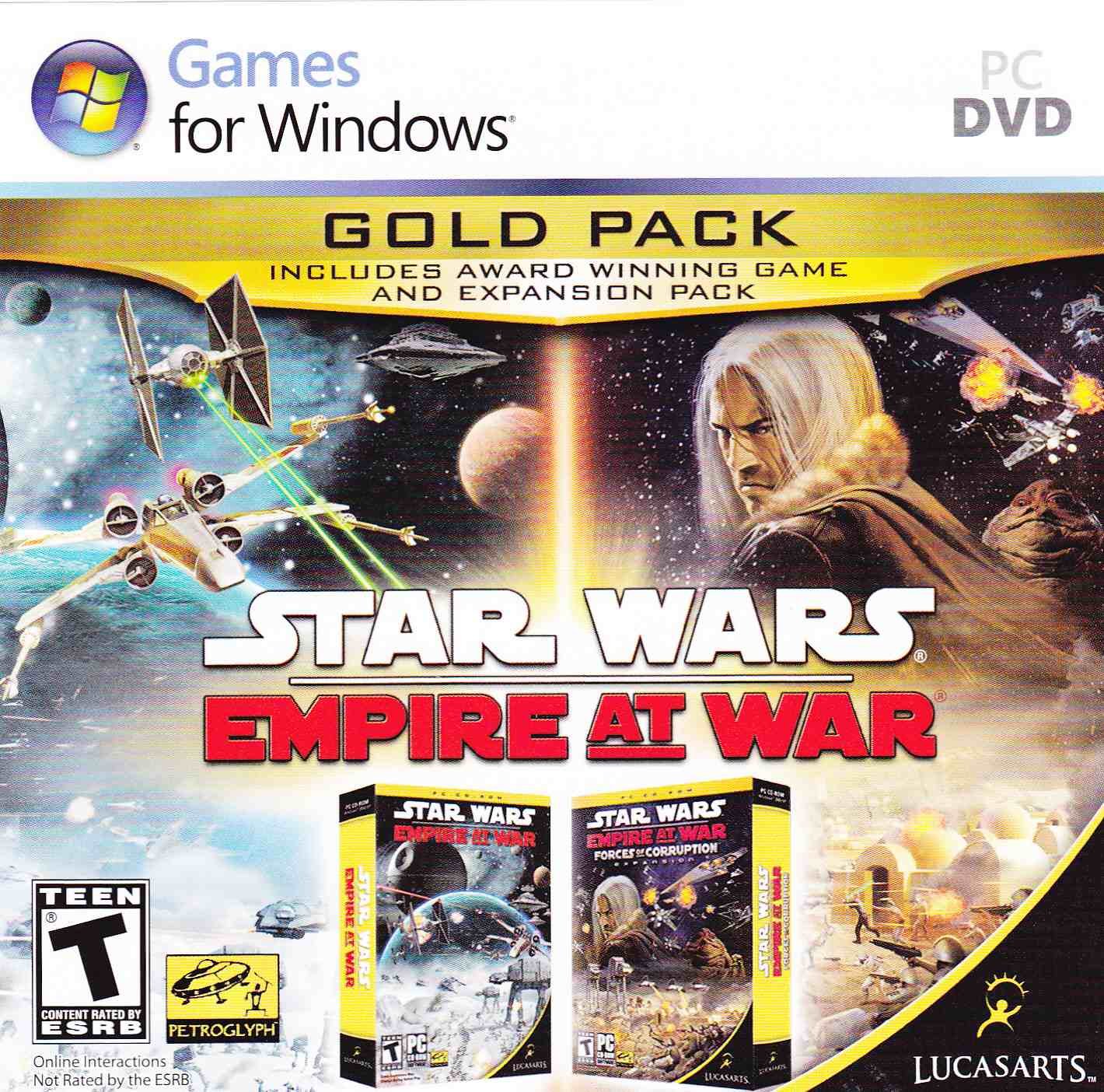 LucasArts Star Wars Empire At War Gold Pack - Model 99998, Classic Strategy Game