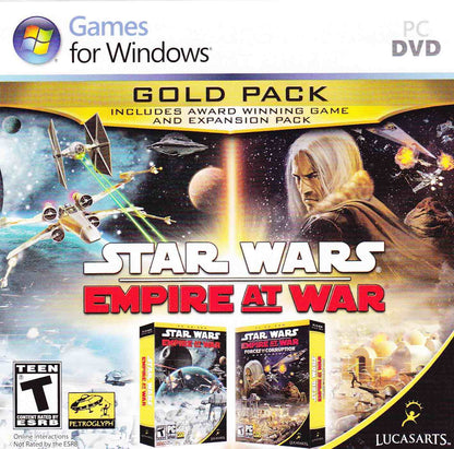 LucasArts Star Wars Empire At War Gold Pack - Model 99998, Classic Strategy Game