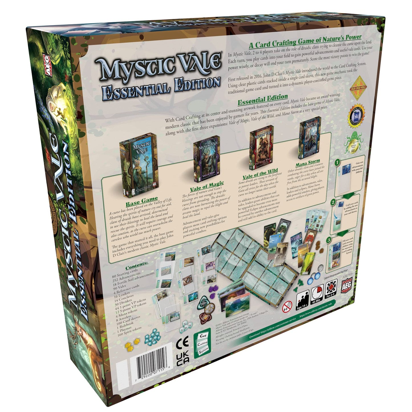 AEG Mystic Vale: Essential Edition Fantasy Card-Crafting Game, 2-4 Players, Ages 14+, Cardboard, Multicolor, Model AEG-7115