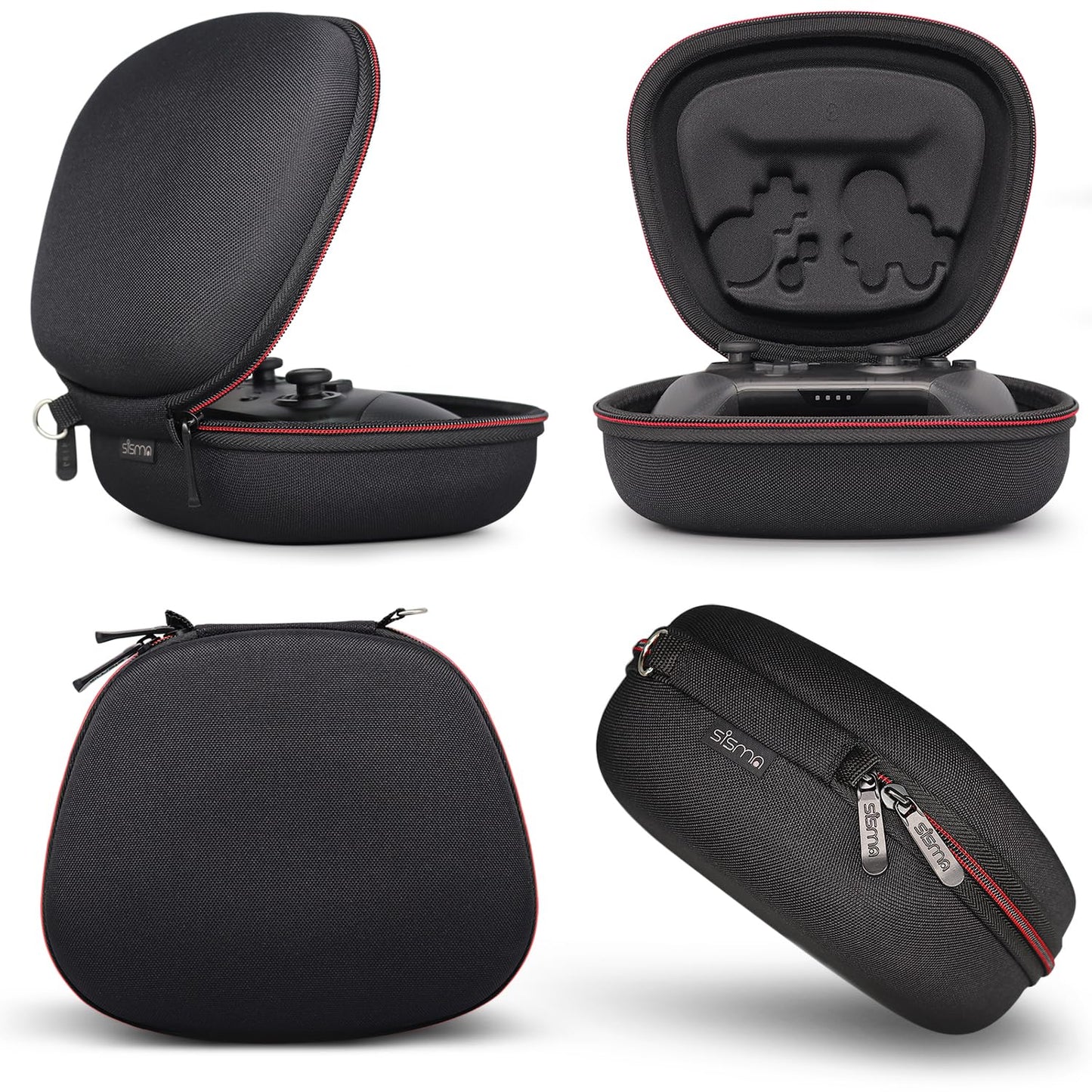 sisma Switch Controller Case - Protective Storage Bag for Nintendo Switch Pro Controller, Black, Model SVG20201SWC