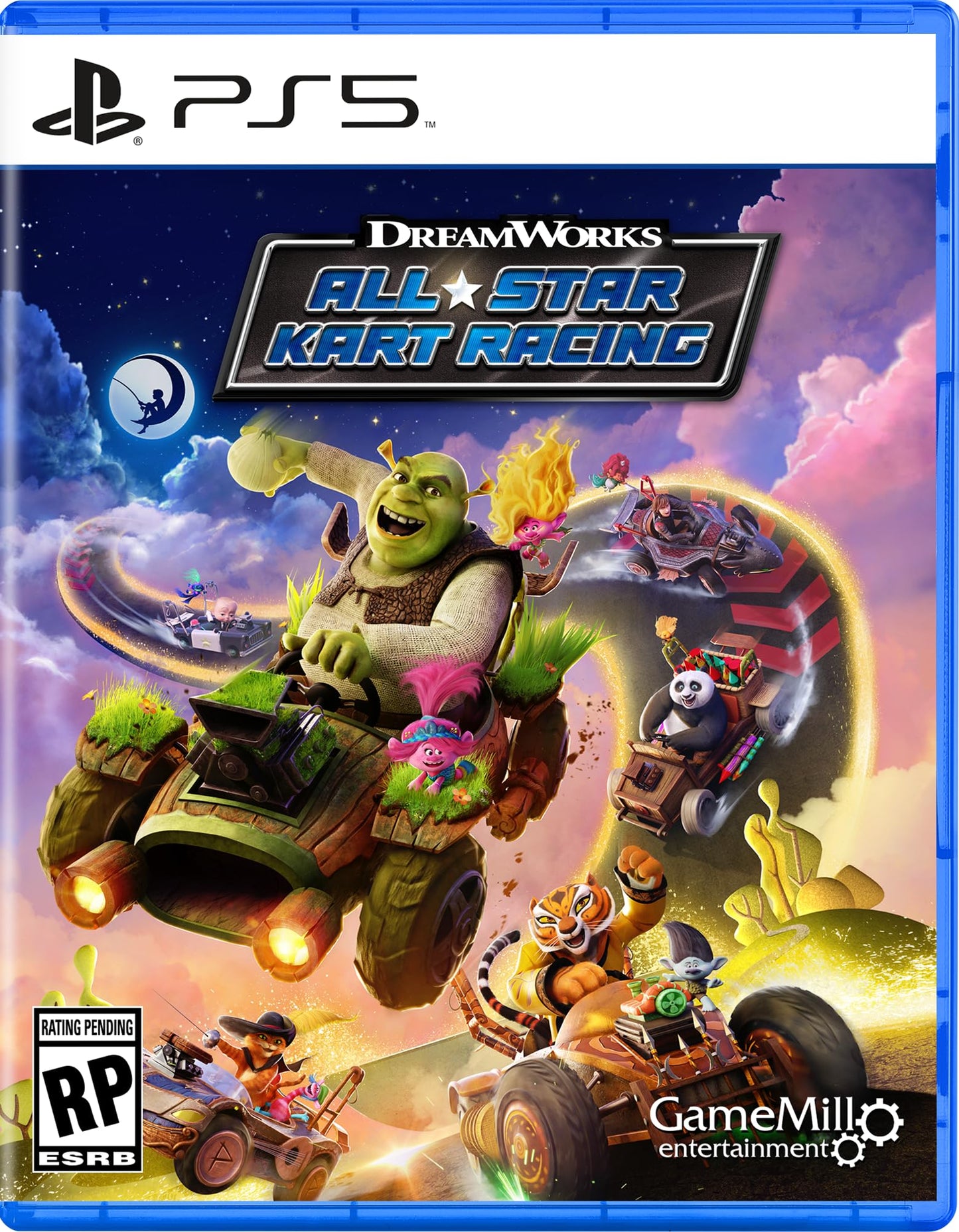 Game Mill DreamWorks All-Star Kart Racing for PlayStation 5 - Exciting Racing Game with Fun Characters and Engaging Gameplay