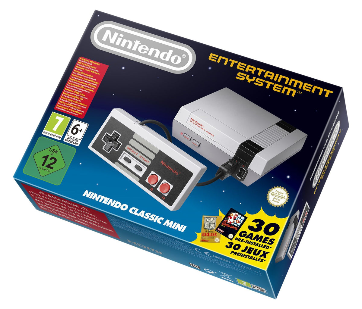 Nesreader Nintendo NES Classic Mini Console - 30 Built-in Games - White – GameX24