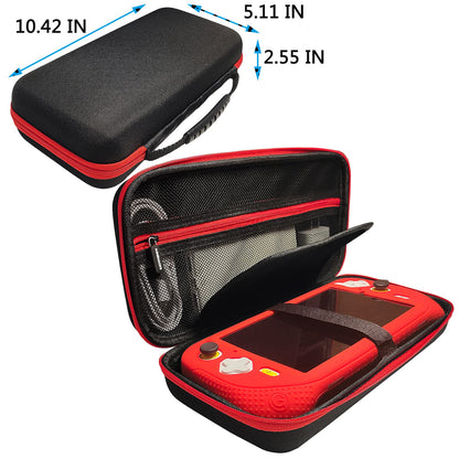 XEGIMOR Silicone Cover & Carrying Case for Logitech G Cloud - Black/Red, Model S-GLOUD-XSFUTI, Includes Screen Protector
