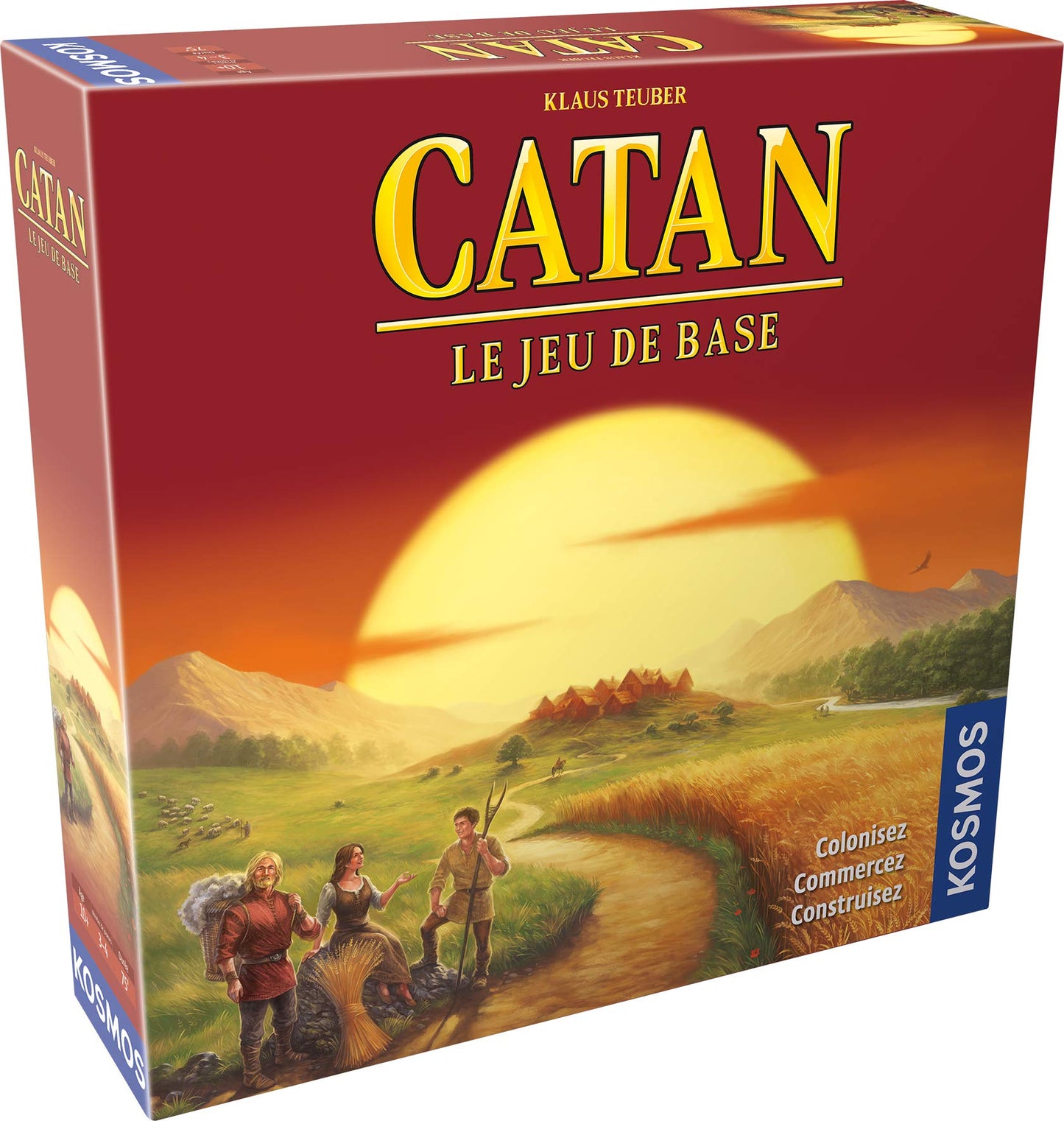 Asmodee Catan Board Game - Base Game 10+ Years, Multicolored, 29.5 cm x 7.3 cm x 29.5 cm, Model FICAT