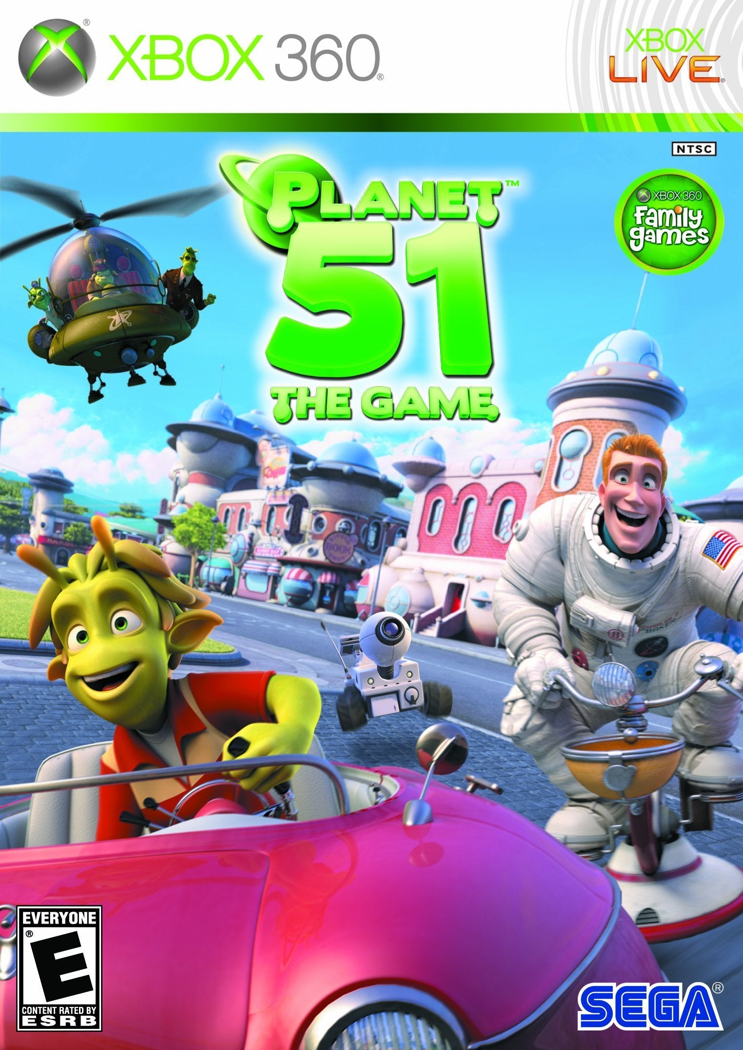 SEGA Planet 51 for Xbox 360 - Model 68038, Engaging Adventure Game, Perfect for Gaming Enthusiasts