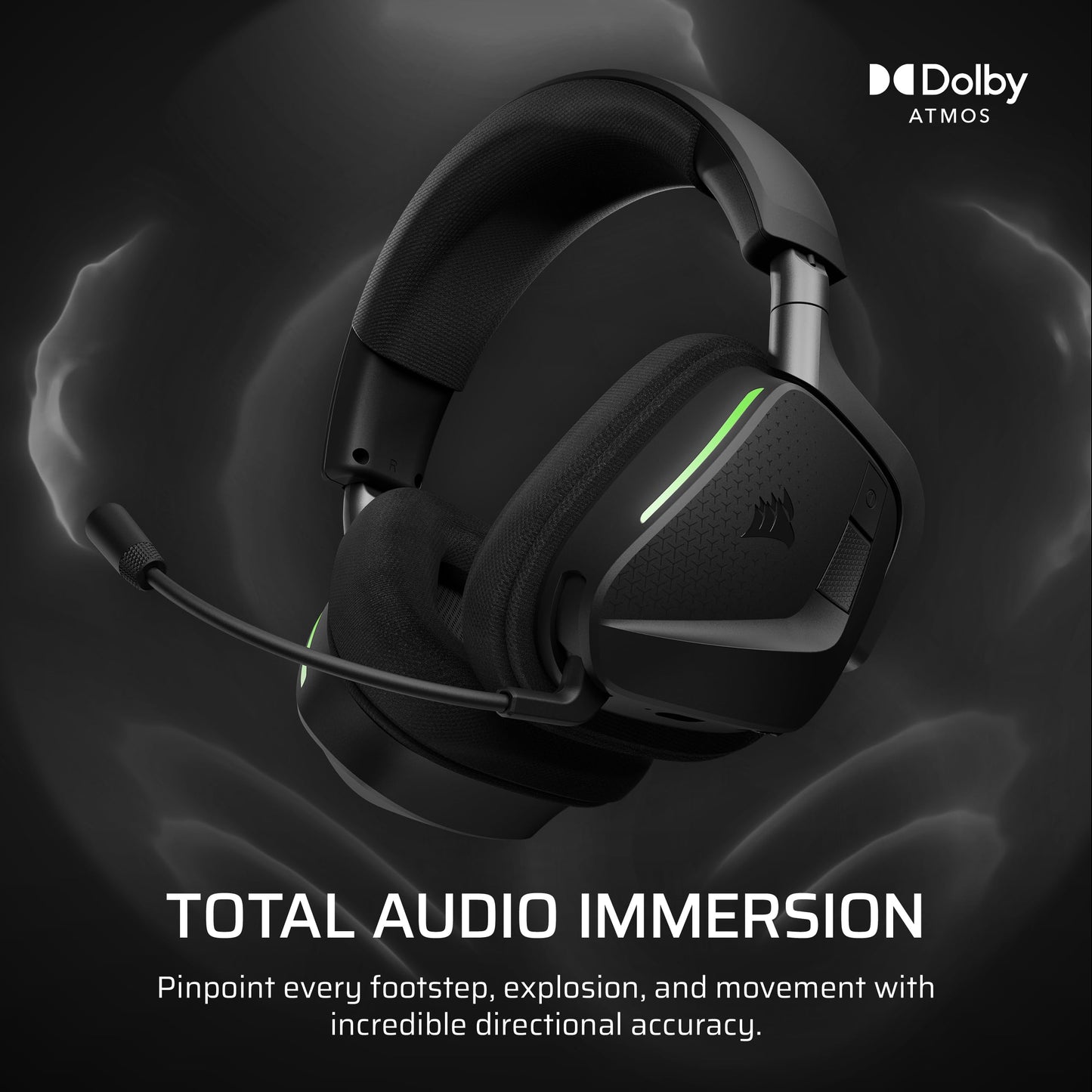Corsair Void v2 MAX Wireless Gaming Headset for Xbox - 2.4GHz+Bluetooth, Dolby Atmos, 70Hr Battery, Carbon