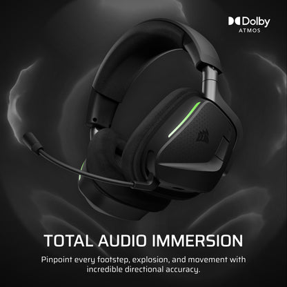 Corsair Void v2 MAX Wireless Gaming Headset for Xbox - 2.4GHz+Bluetooth, Dolby Atmos, 70Hr Battery, Carbon