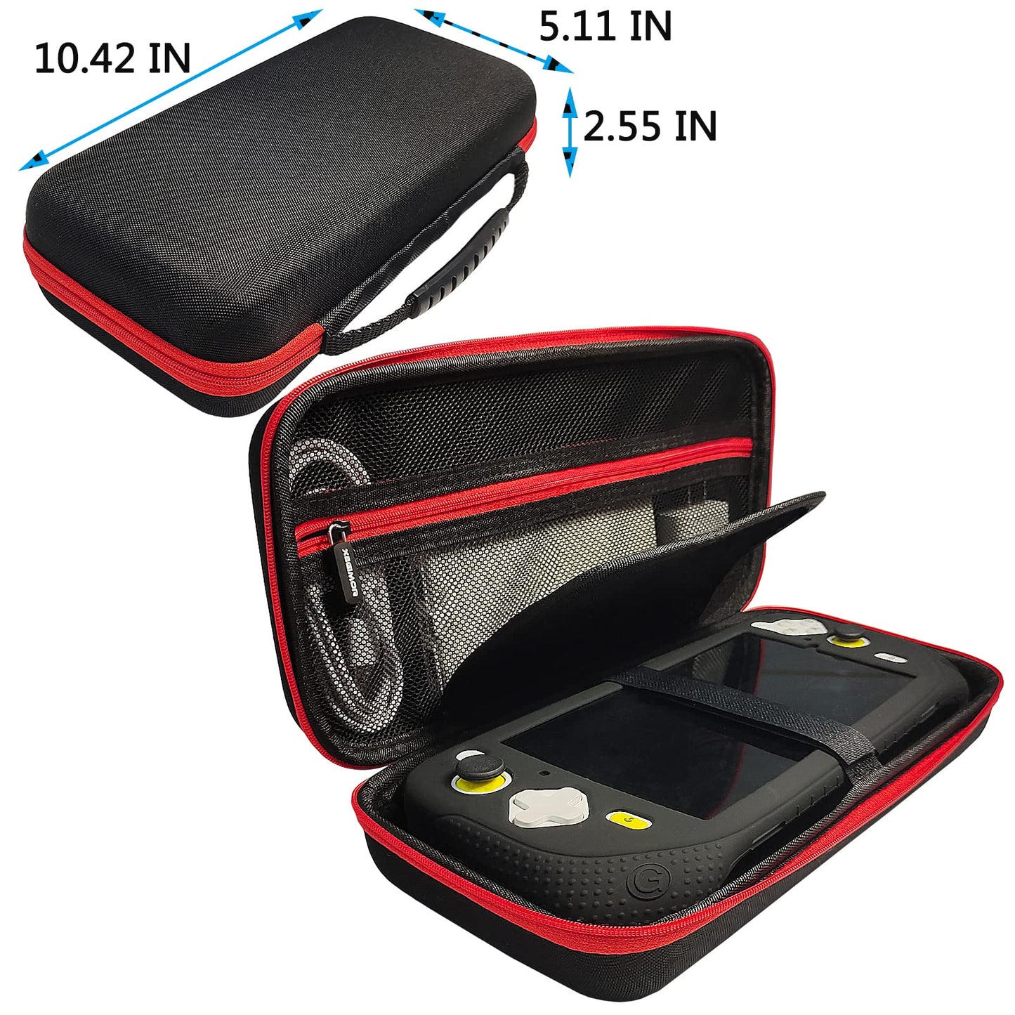 XEGIMOR Silicone Cover & Carrying Case for Logitech G Cloud - Black/Black, Model S-GLOUD-XSFUTI, Includes Screen Protector