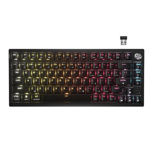 Corsair K65 Plus Wireless 75% RGB Mechanical Gaming Keyboard - Hot-Swappable, Pre-Lubricated MLX Switches, Black, Model CH-91D441F-NA